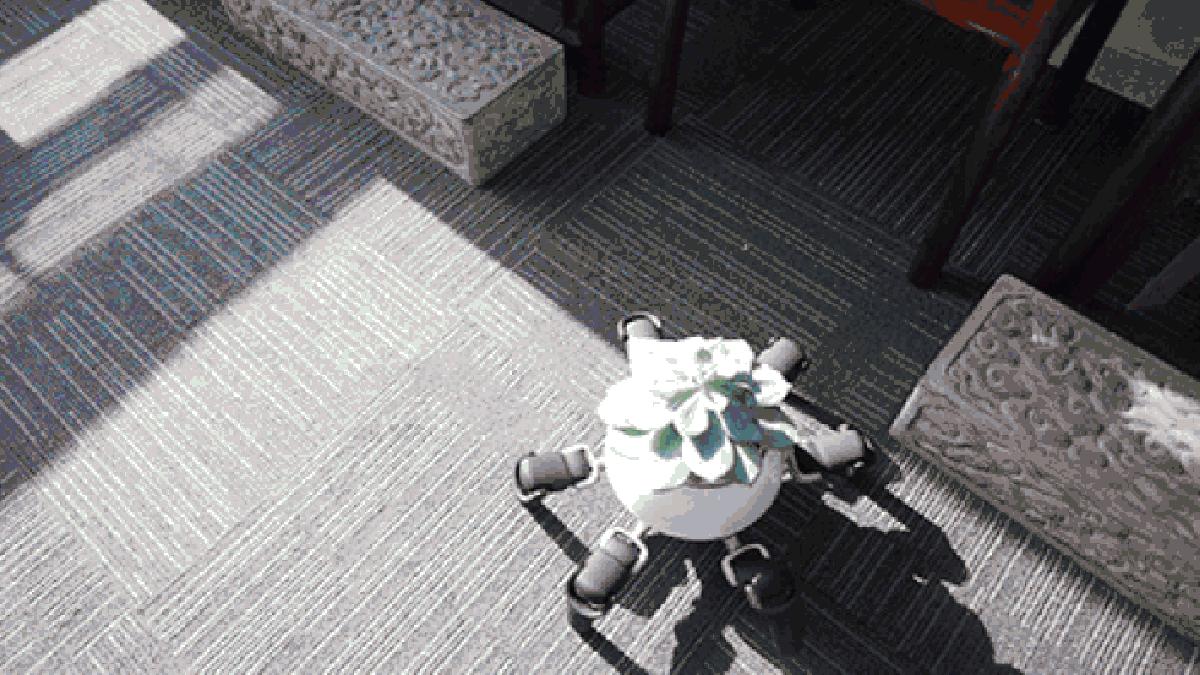 Đây là chậu cây robot biết đi loanh quanh tìm ánh sáng, nắng quá lại tự tìm chỗ trốn